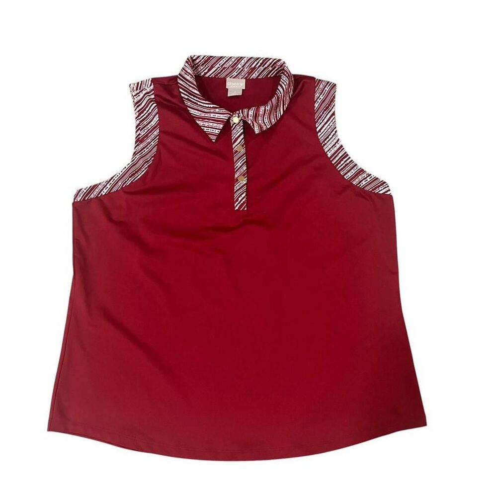 Chico-s Women's Red Polo-shirts